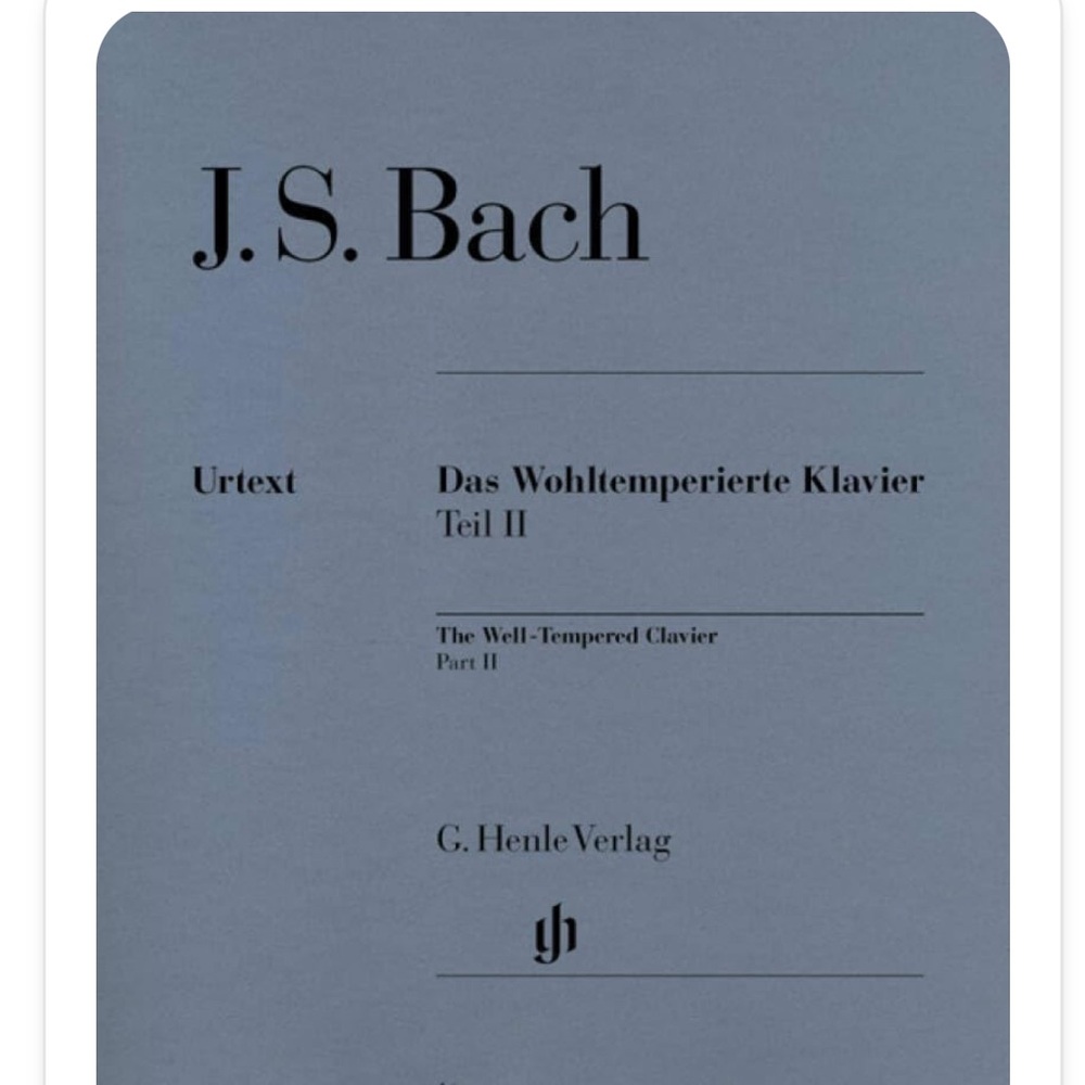 J.S. Bach Das Wohltemperierte Klavier Teil II Sheet Music